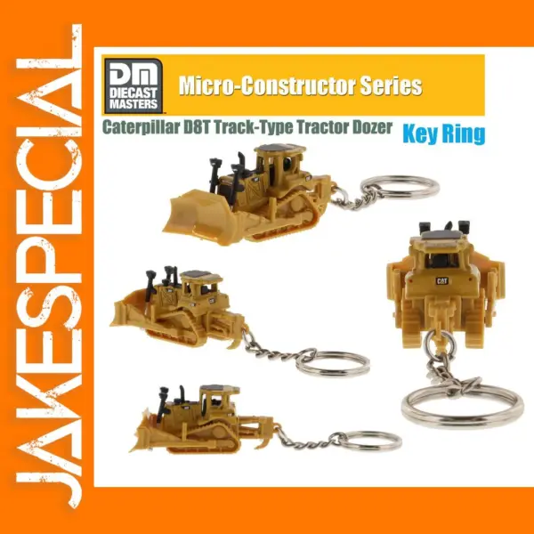 Caterpillar D8T Diecast Tractor Keychain Model