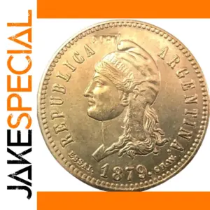 1879 Argentina Copper Copy Coin 27mm