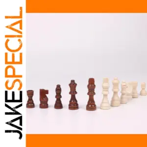 Wooden Chess Set with 32 Staunton Pieces