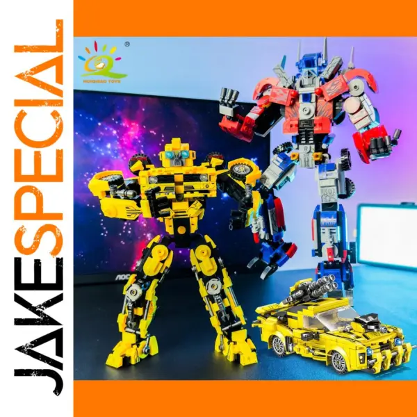 HUIQIBAO Transformation Car Building Blocks Set
