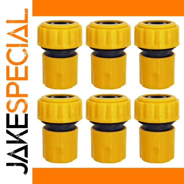 6PCS Garden Hose Repair Connectors 3/4 1/2 inch