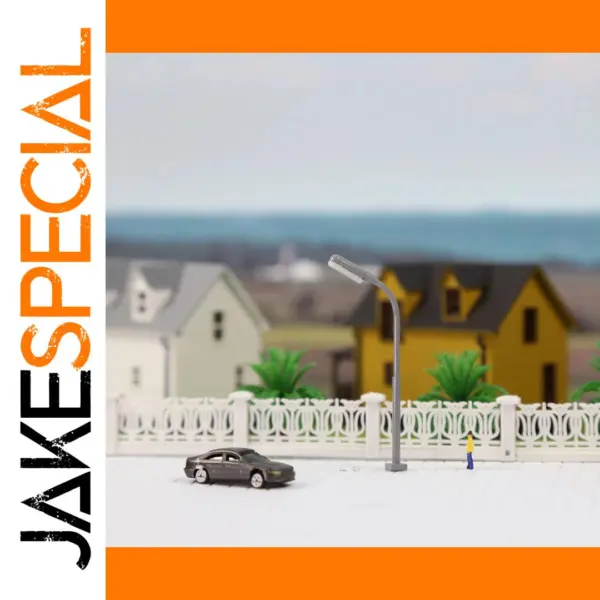 5pcs Z Scale 1:220 Warm White LED Street Lights