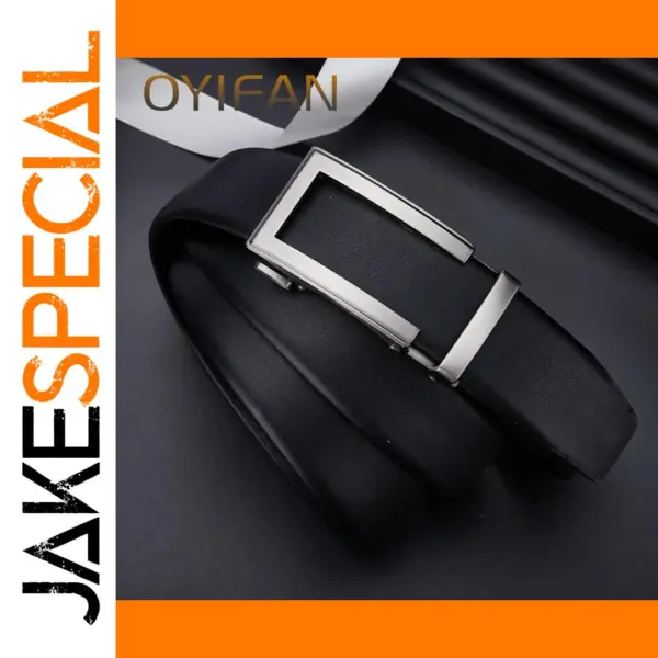 Men's Automatic Leather Belt 110-130cm