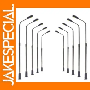 10pcs Metal Railway Street Light Lamps 3V
