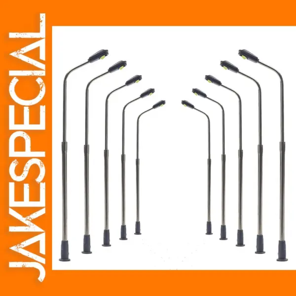 10pcs Metal Railway Street Light Lamps 3V