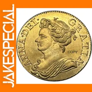 Antique Replica Gold Coin 1714 Guinea Anne