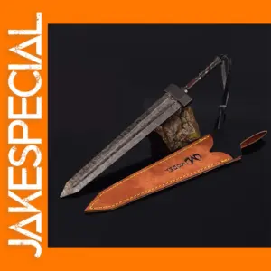 Damascus Steel Patterned 22cm Greatsword Model