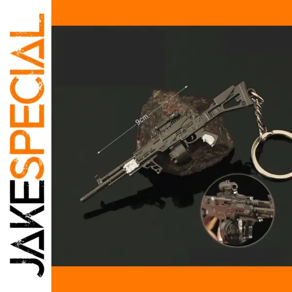 9cm Miniso Gun Keychain Game Model