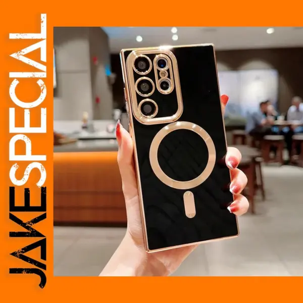 Luxury Magnetic Soft Silicone Case for Samsung Galaxy