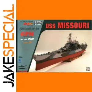 USS Missouri 1/800 Scale Paper Model Kit