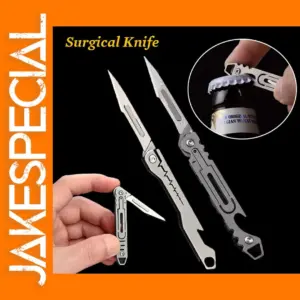 Folding Knife with 10 Replaceable Blades