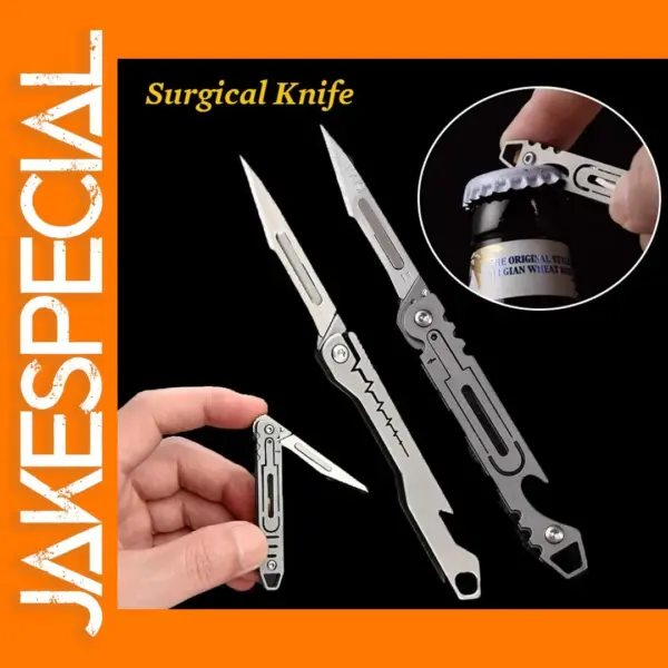 Folding Knife with 10 Replaceable Blades