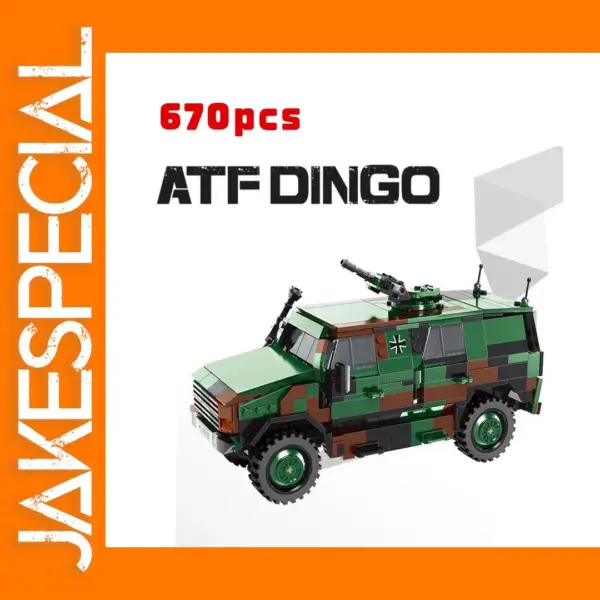 MOC Military Vehicle Brick Set ATF Dingo 670pcs