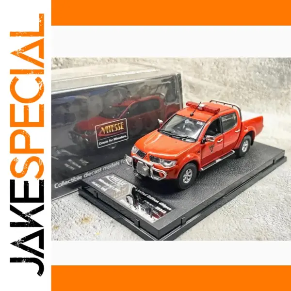 1/43 WELLY Fire Fighter Police Pickup Car Model