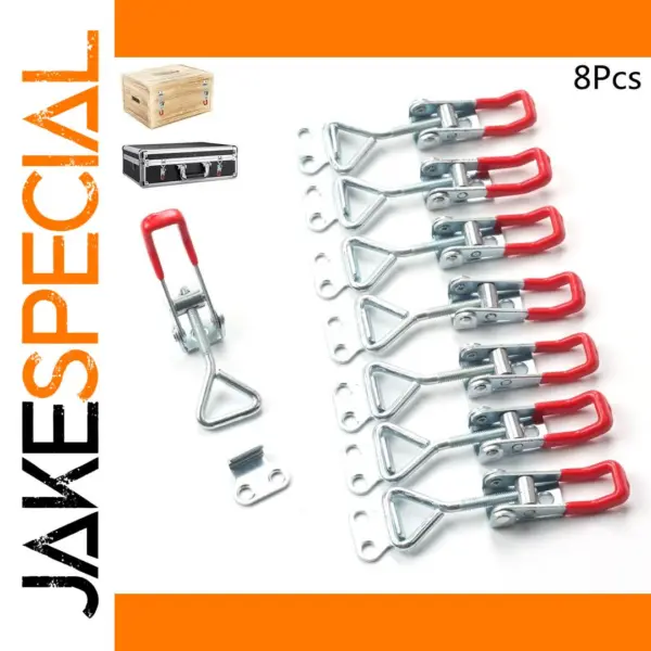 8 Pack Adjustable Metal Toggle Clamps Set