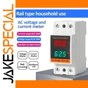 LCD Dual Digital Din Rail Power Meter