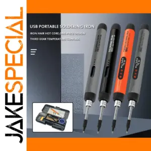 Portable USB Soldering Iron Set Adjustable Temp