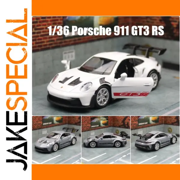 1/36 Porsche 911 GT3 RS Diecast Model Car
