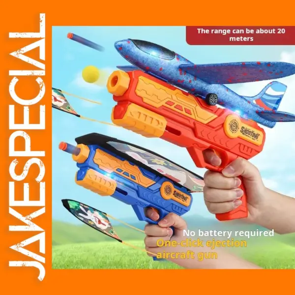 3 in 1 Foam Plane Launcher Toy for Kids