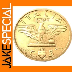 1936 Italy 5 Centesimi Replica Coin