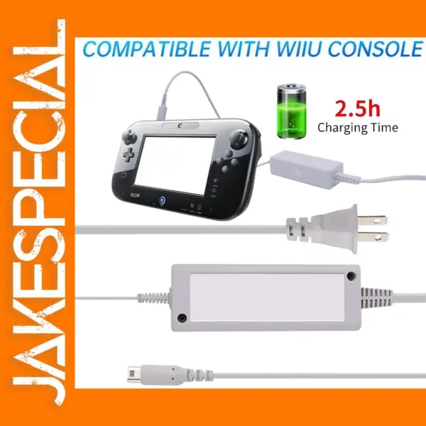 Wii U AC Charger with 6FT Cable