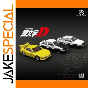 TM 1/64 AE86 and Mazda RX-7 Diecast Car Models