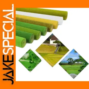 Evemodel 0.4m x 1m Green Grass Mat for Models