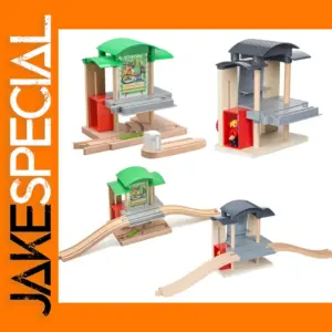 Wooden Railway Station for Track Toys