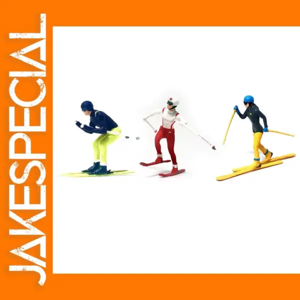 1:64 Scale Resin Winter Sports Miniature Set