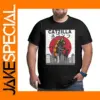 Vintage Catzilla Japanese Sunset Cat T-Shirt