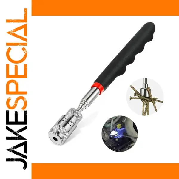 Telescopic Magnetic Pick-Up Tool with LED Light