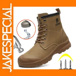 Waterproof Steel Toe Work Boots for Men
