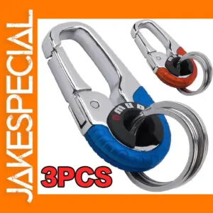 Zinc Alloy Car Keychain Ring with Hook