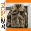 Men's Faux Raccoon Fur Winter Coat