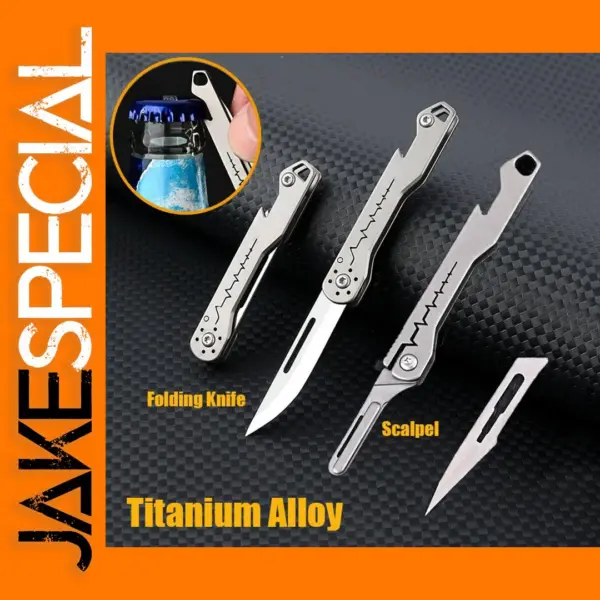 Titanium Alloy Mini Folding Knife EDC Tool
