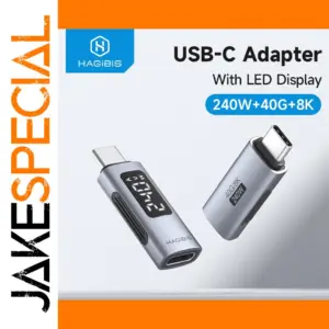 Hagibis 240W USB-C Adapter with LED Display