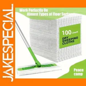 100 Disposable Dust Removal Cloths for Mops