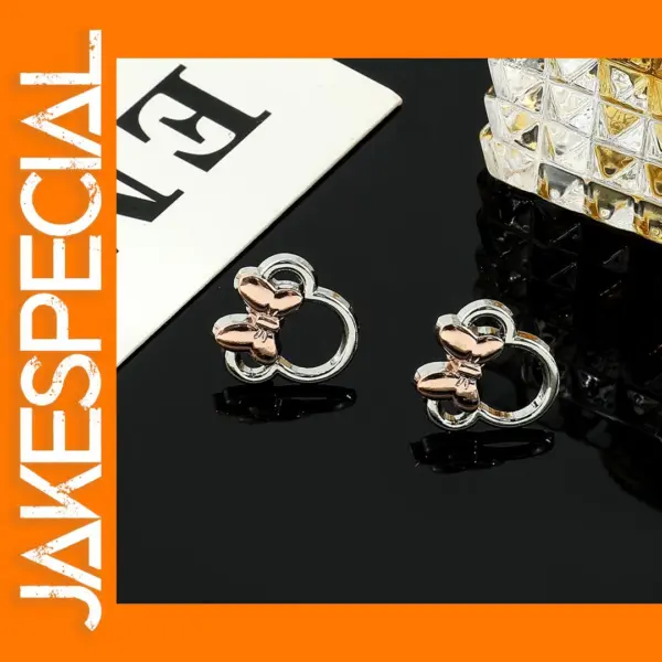 Mickey Mouse Bowknot Stud Earrings