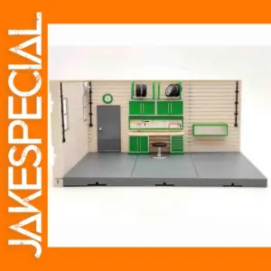 1/43 Scale Car Model Workshop Scene Display