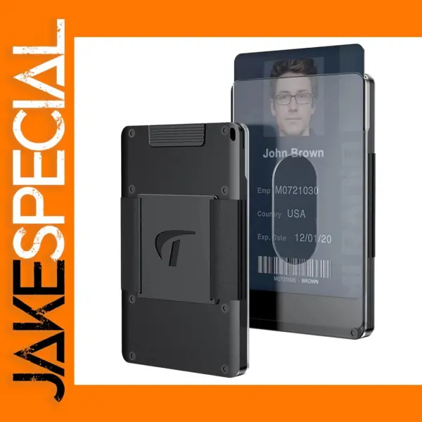 Aluminum Slim RFID Blocking Men's Wallet