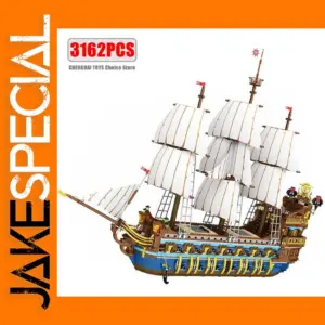 3162PCS Royal Sunshine Pirate Ship Building Blocks