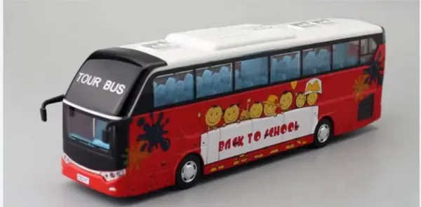 1:50 Alloy Tourist Bus Model Simulation Lights - Image 11