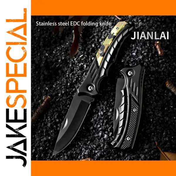 Multifunctional Stainless Steel Folding Keychain Knife