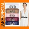 Women’s Vintage PU Leather Stretch Belt