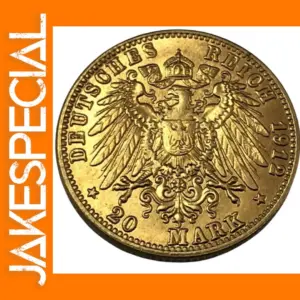 1912 German Empire 20 Mark Copy Coin