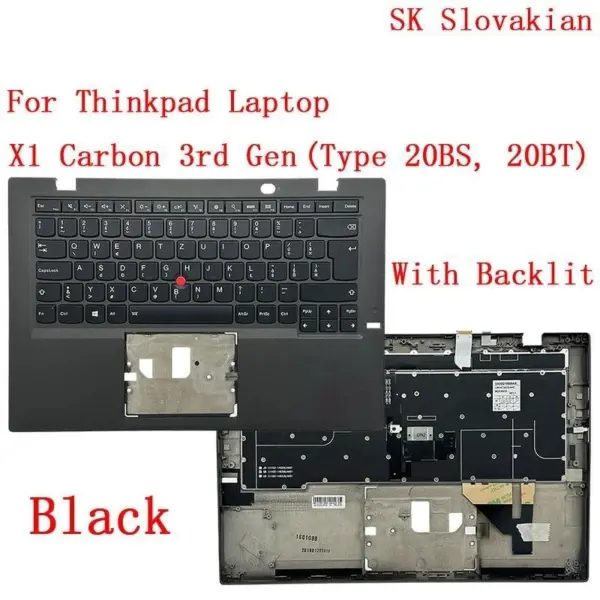 Backlit Keyboard for Lenovo ThinkPad X1 Carbon 3rd Gen - Image 7
