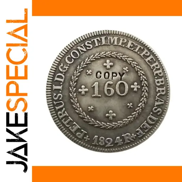 1824 Brazil 160 Reis Antique Coin Replica