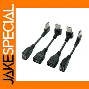 90 Degree USB 2.0 Extension Cable 0.1m