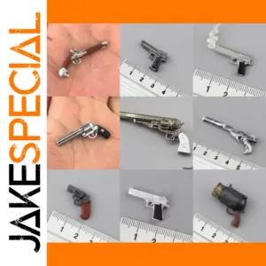 1/12 Scale PVC Soldier Pistol Model for Action Figures