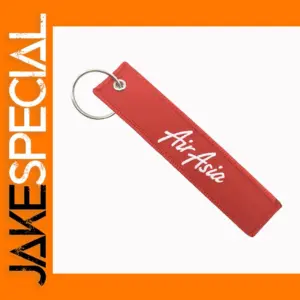 Red Air Asia Double Sided Key Chain